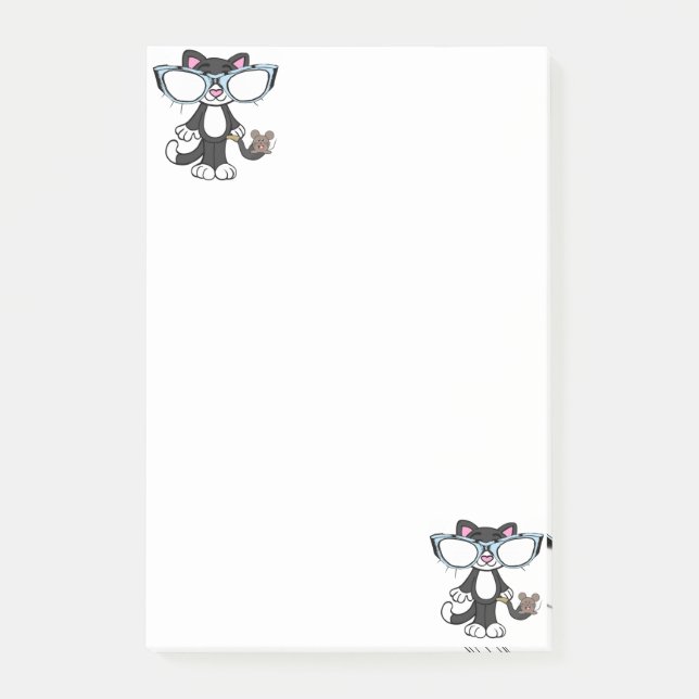 Post-it Notes Chat Lunettes de soleil souris (Devant)