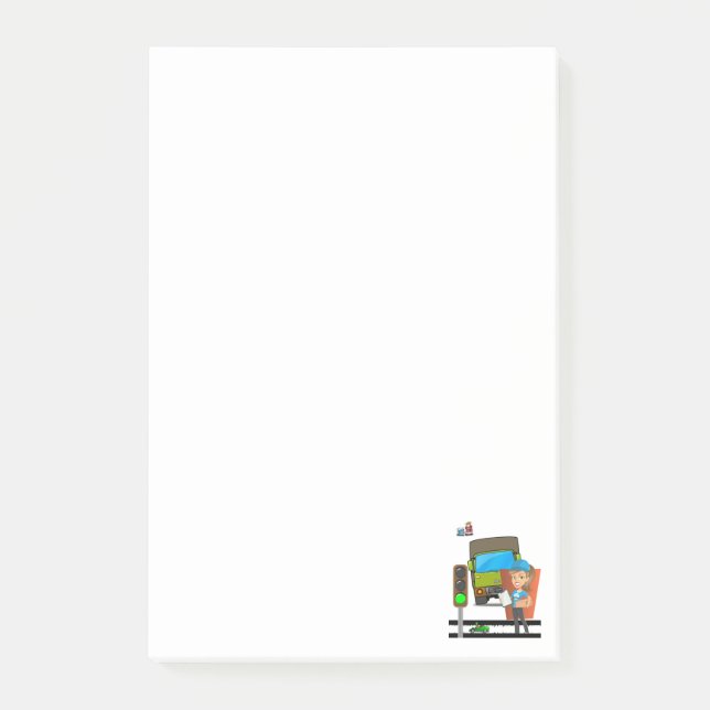 Post-it® Notes Chauffeur de Camion Féminin (Devant)