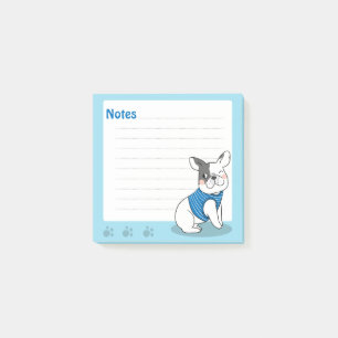 Post-It Notes Chien Bouledogue Français Mignon