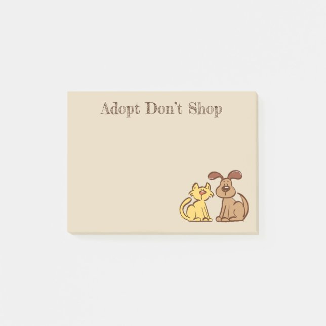 Post-It Notes Chien et Chat (Devant)