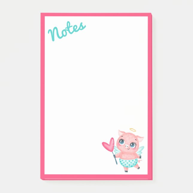 Post-It Notes Cochon Cupidon (Devant)