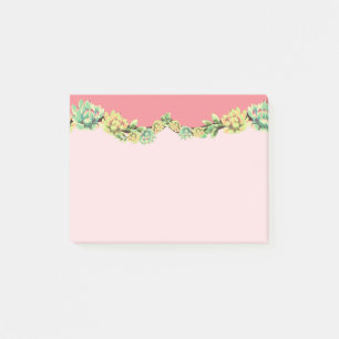 Post-it® Notes collantes Cactus de Bohême Succulents Desser