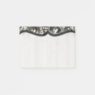 Post-it® Notes collantes coton plante baies grange bois rus
