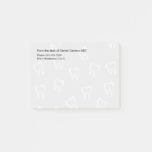 Post-it® Notes collantes de bureau de motif dentaire de