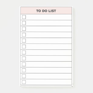 Post-it® Notes collantes de la liste des tâches simples