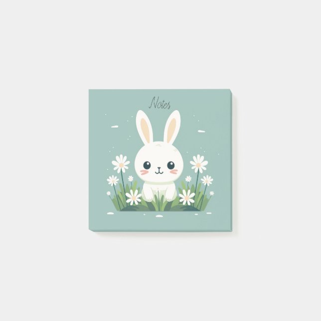 Post-it® notes collantes de lapin mignon (Devant)