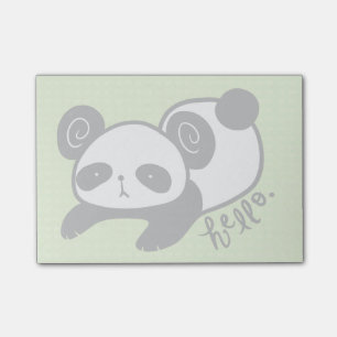 Post-it® notes collantes de panda paresseux