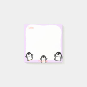 Post-it® Notes collantes de pingouin mignon
