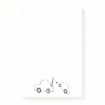 Notes collantes de remorquage d'amour