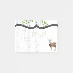 Post-it® Notes collantes Deer Doe Buck Woodland Hunting