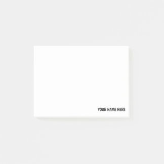 Post-it® Notes collantes faites sur commande avec votre nom