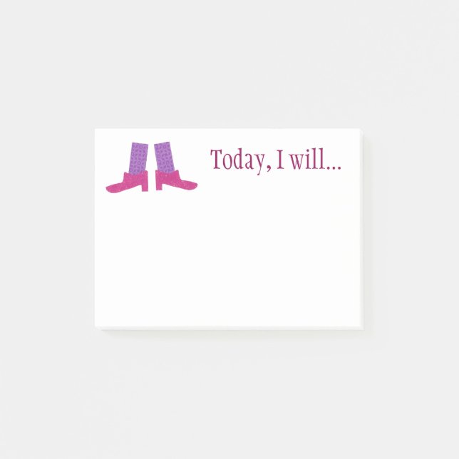 Post-it® Notes collantes faites sur commande de chaussures (Devant)