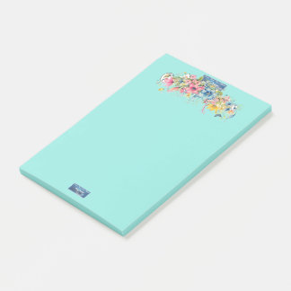 Post-it® Notes collantes (Floral Blue-Notes2)RFPMDesigns ©️