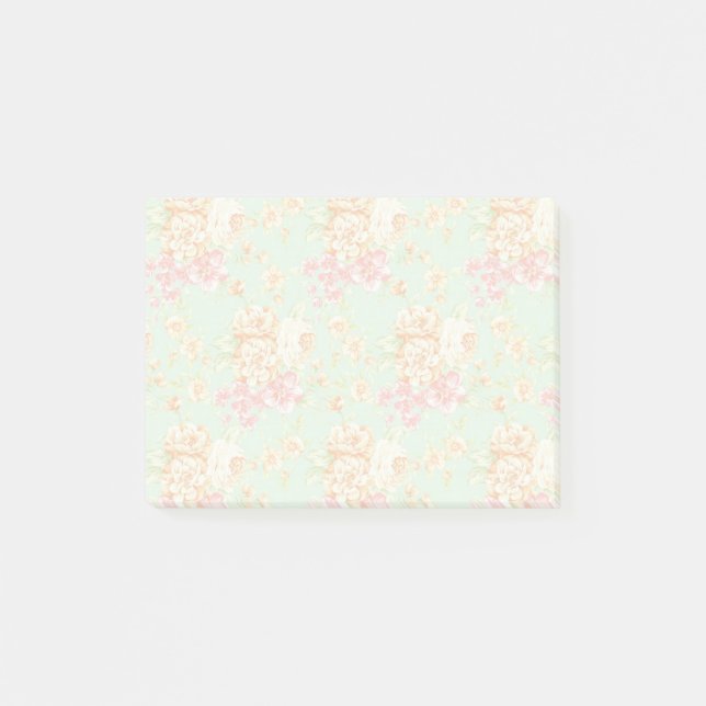 Post-it® Notes collantes florales de joli impression simple (Devant)