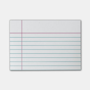 Post-it® Notes collantes rayées personnalisables de papier
