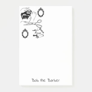 Post-it Notes Coloration Salon de coiffure Barbier