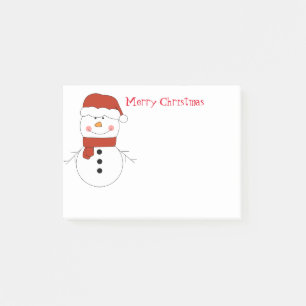 Post-it® Notes d'après-midi de Noël Snowman