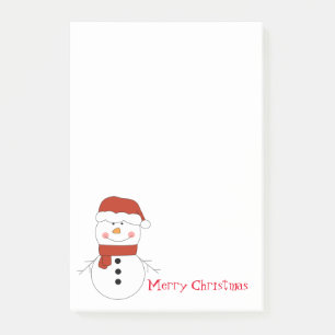 Post-it® Notes d'après-midi de Noël Snowman