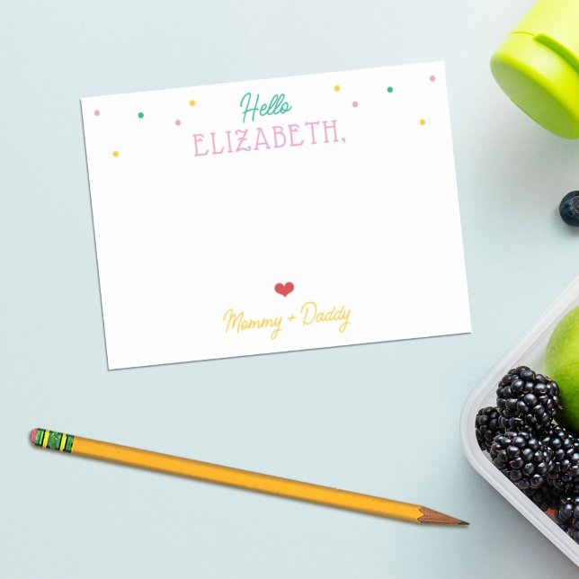 Post-it® Notes de boîte à lunch pour fille personnalisée (Créateur téléchargé)