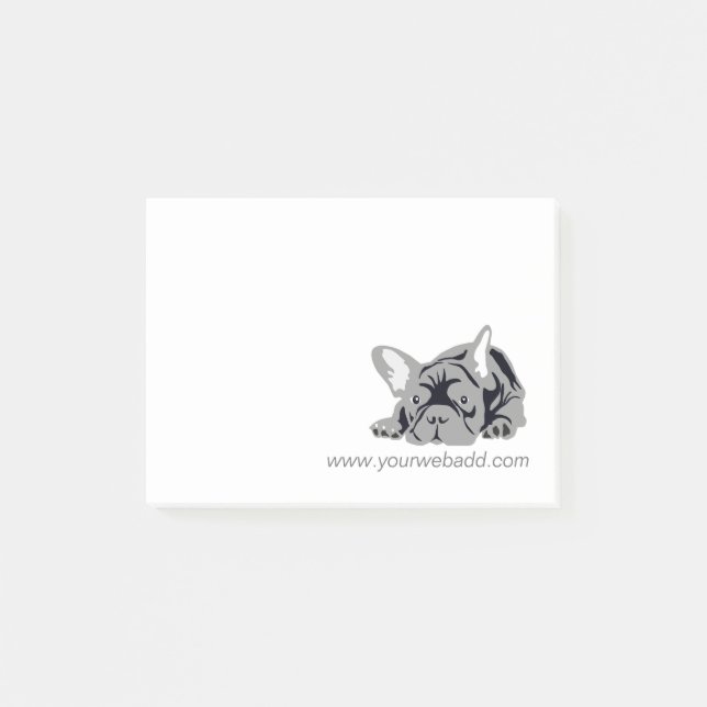 Post-it® Notes de Bouledogue Français (Devant)