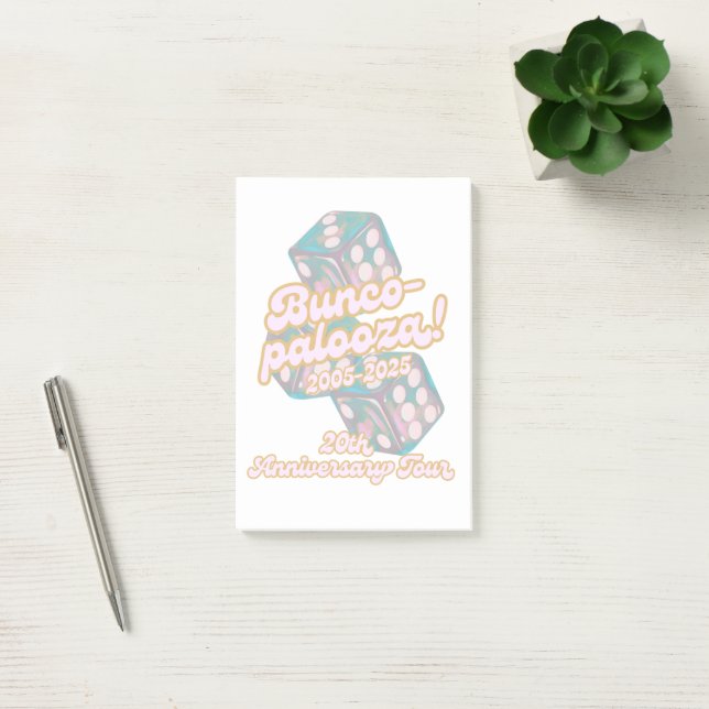 Post-it notes de Bunco-palooza (Bureau)