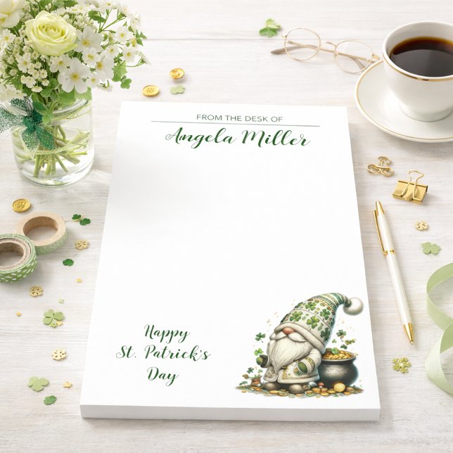 Post-it® Notes de bureau lutin de la Saint-Patrick (Créateur téléchargé)