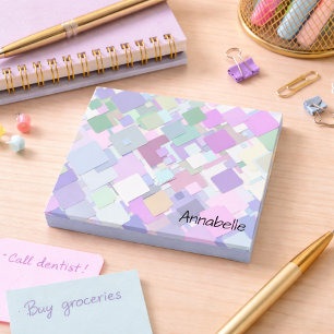 Post-it® Notes de bureau Pastel Geometrics Modern Aesthetic