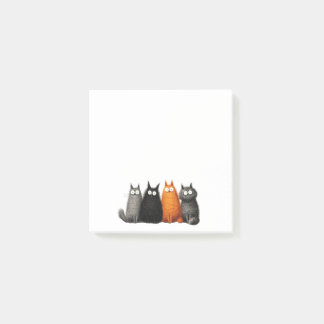 Post-it Notes de chat de dessin animé drôle