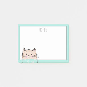 Post-it® Notes de chat floral personnalisées