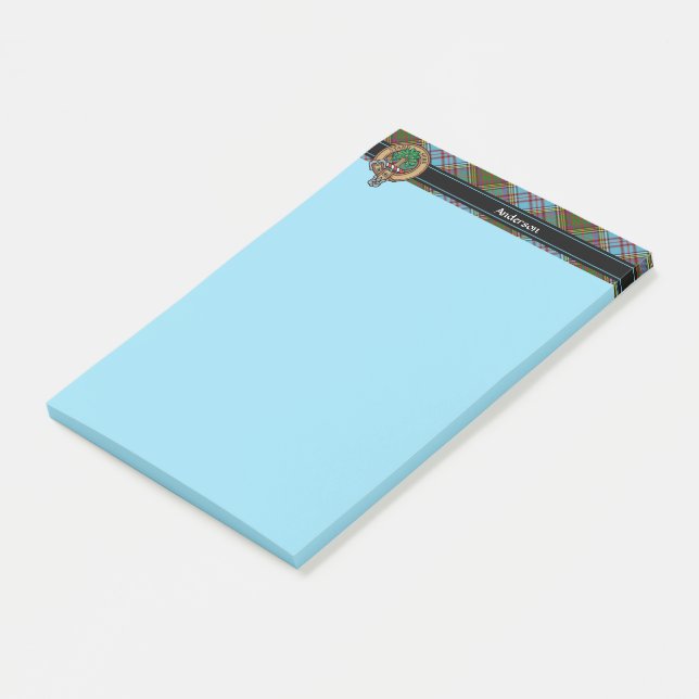 Post-it® Notes de Clan Anderson Crest (Incliné)
