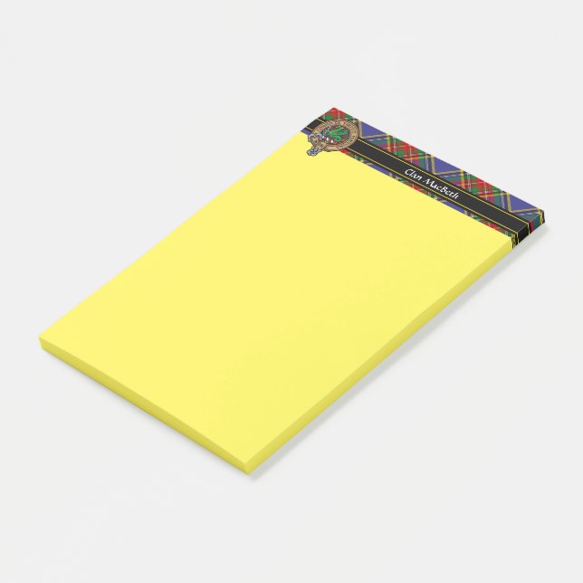 Post-it® Notes de Clan MacBeth Crest (Incliné)