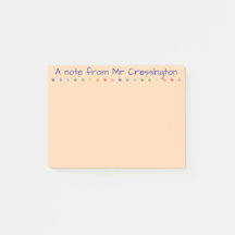 Post-it Notes de couleur personnalisées pour ensei