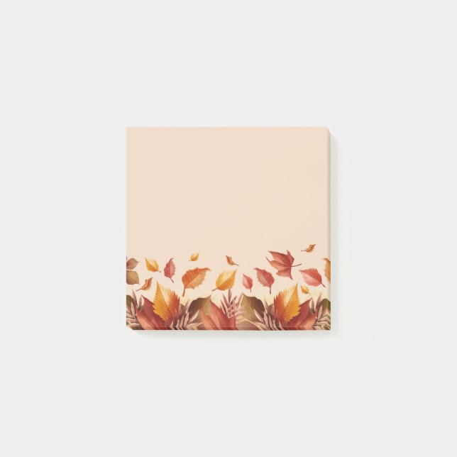Post-it® Notes de couleurs de feuilles d'automne (Devant)