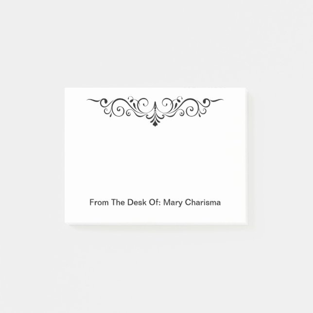 Post-it® Notes de courrier de monogramme (Devant)