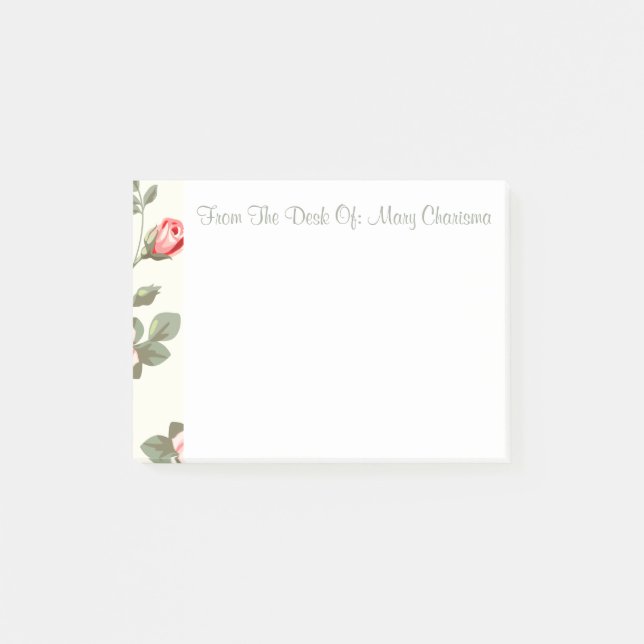 Post-it® Notes de courrier de monogramme (Devant)