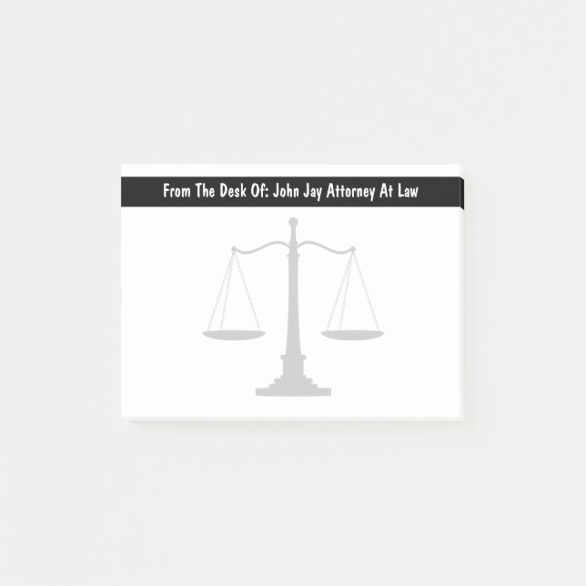 Post-it® Notes de courrier de thème de mandataire (Devant)