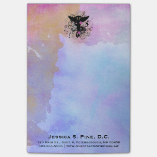 Post-it® Notes de Courrier-it® de chiropractie d'aquarelle