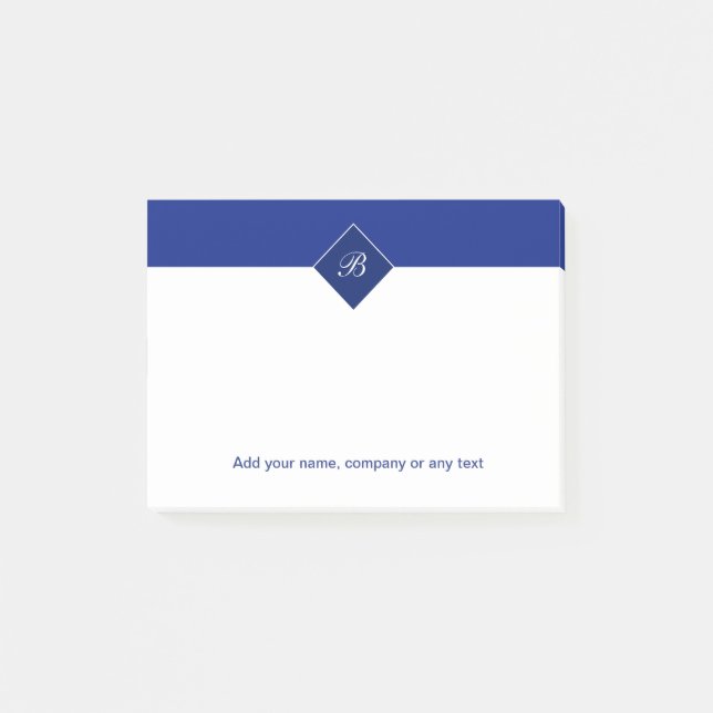 Post-it® Notes de Courrier-it® de courrier de monogramme (Devant)