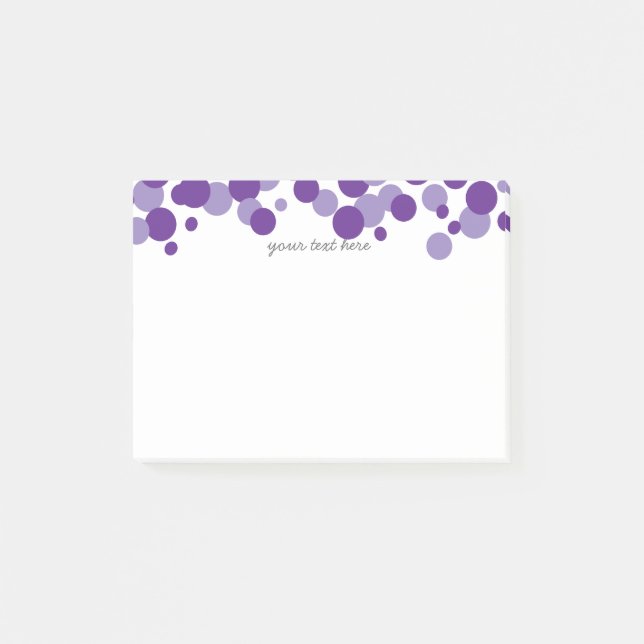 Post-it® Notes de Courrier-it® de motif de confettis de (Devant)