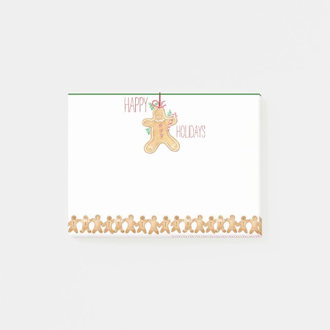 Post-it® Notes de Courrier-it® de pain d'épice de vacances (Devant)