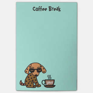 Post-it® Notes de Courrier-it® de pause-café de chiwawa