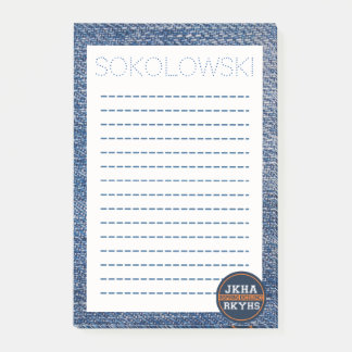 Post-it® Notes de Denim Mitzvot