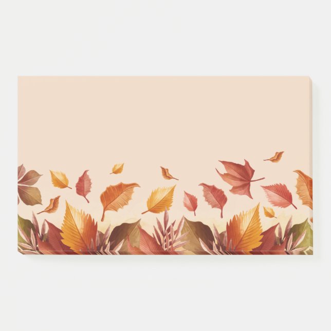Post-it® Notes de feuilles de couleurs d'automne (Devant)