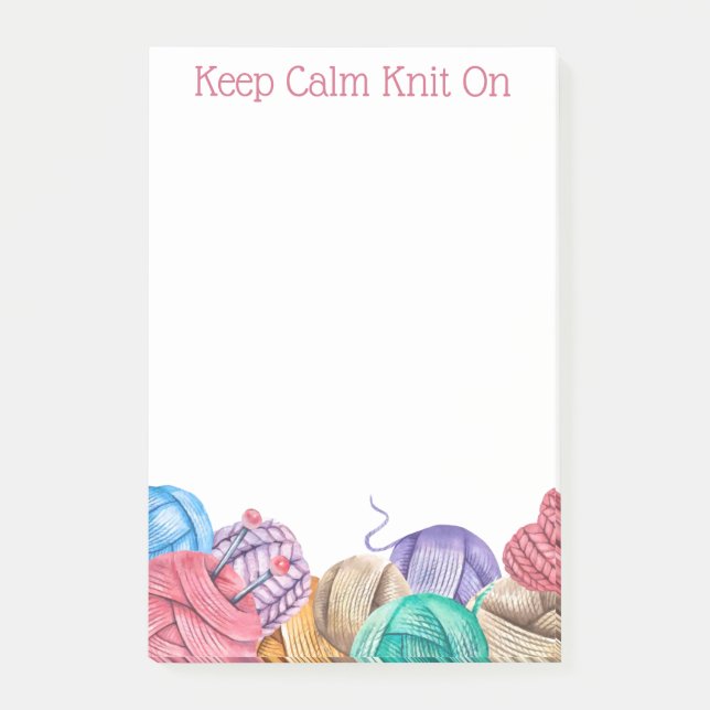 Post-It Notes de fil à tricoter au crochet (Devant)