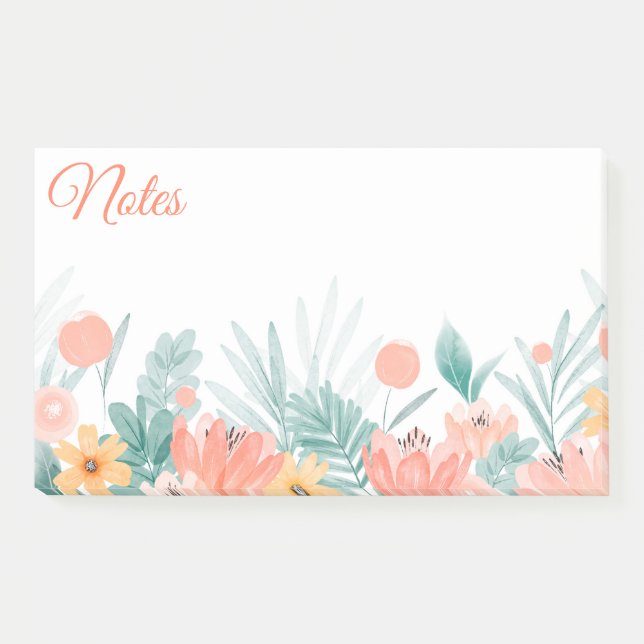 Post-it® Notes de fleurs printanières (Devant)