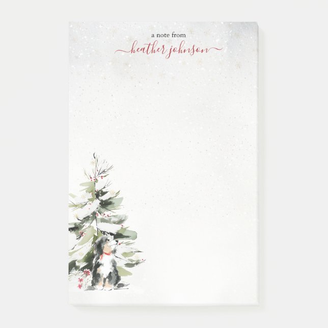 Post-it® Notes de Hearthlight Hiver Chien Confort Personnal (Devant)