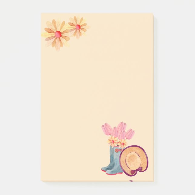 Post-it® Notes de jardinage floral (Devant)