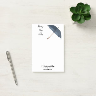 Post-it® Notes de jour Rainy Day personnalisées du Home Off