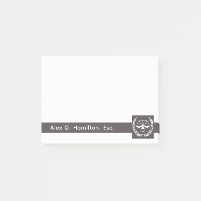Post-it® Notes de juriste personnalisées (Devant)