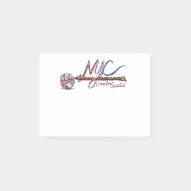 Post-it® Notes de la guilde des Crochet NYC (Devant)